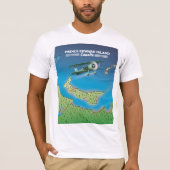 プリンスエドワード島、カナダの地図。 Tシャツ (正面)