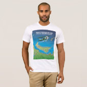 プリンスエドワード島、カナダの地図。 Tシャツ (正面フル)