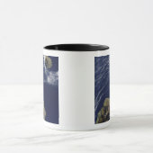 プリンスエドワード諸島の衛星観測 マグカップ (中央)