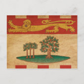 プリンスエドワード諸島国旗 ポストカード (正面)