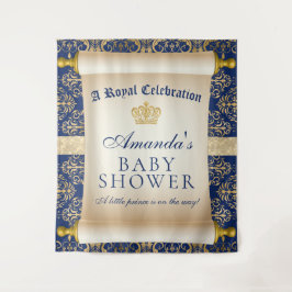 プリンスエレガントベイビーシャワー縦背景 タペストリー