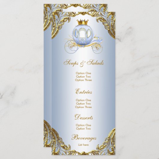 プリンスエレガントベビーシャワーメニュー メニュー (正面/裏面)