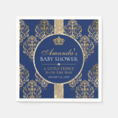 プリンスエレガント王室のベイビーシャワー スタンダードカクテルナプキン (正面)