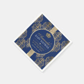 プリンスエレガント王室のベイビーシャワー スタンダードカクテルナプキン (角)