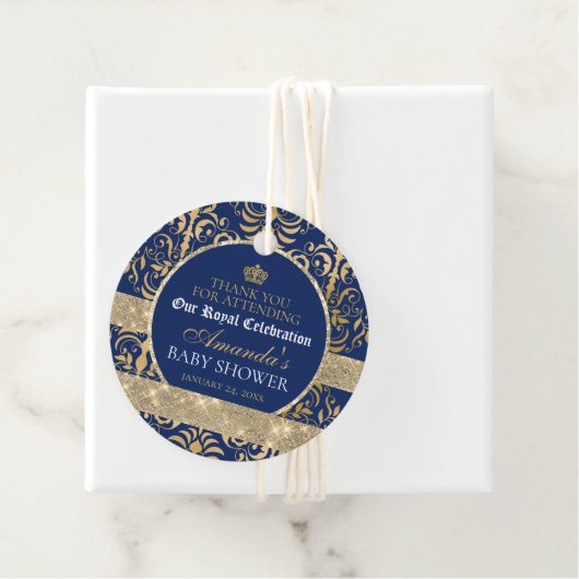 プリンスエレガント王室のベイビーシャワー フェイバータグ (インサイチュ)