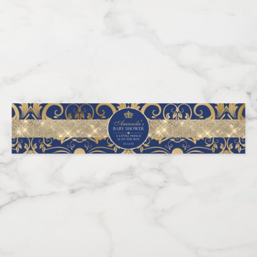 プリンスエレガント王室のベイビーシャワー ペットボトルラベル (シングルラベル)