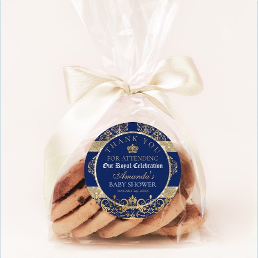 プリンスエレガント王室のベイビーシャワー ラウンドシール