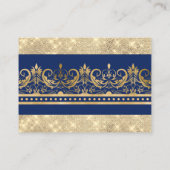 プリンスエレガント王室のベビーシャワーおむつラッフル エンクロージャーカード (裏面)