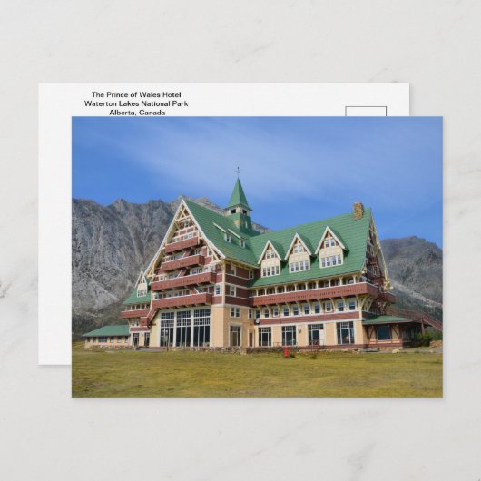 プリンスオブウエールズホテルウォータートンレイクスナショナルパーク ポストカード (正面/裏面)