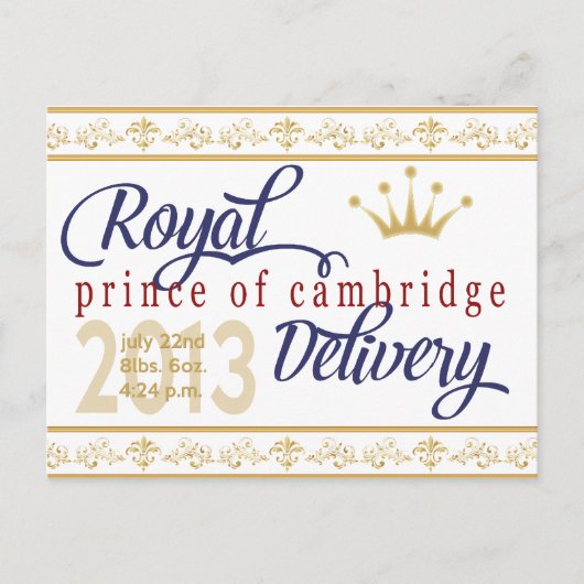 プリンスオブケンブリッジ土産ポストカード ポストカード (正面)