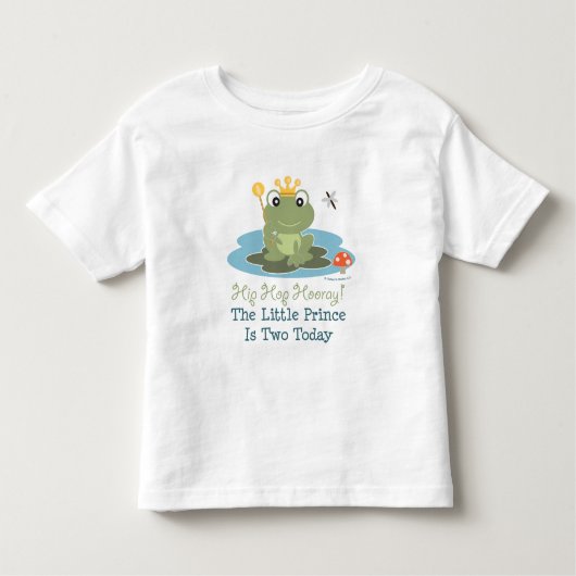 プリンスカエル2ndバースデーティーシャツ トドラーTシャツ (正面)