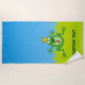 プリンスカエル ビーチタオル (正面)