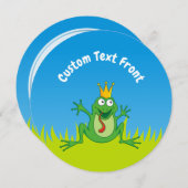 プリンスカエル 招待状 (正面/裏面)