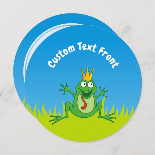 プリンスカエル 招待状 (正面/裏面)