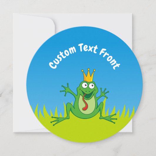 プリンスカエル 招待状 (正面)