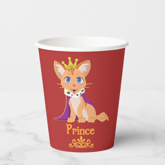 プリンスキットン紙カップ 紙コップ (正面)
