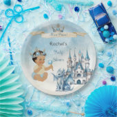 プリンスキャッスル王室のドラゴンクラウンブルー金ゴールドボーイ ペーパープレート (パーティー)