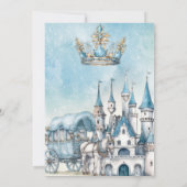 プリンスキャッスル王室のドラゴンクラウンブルー金ゴールドボーイ 招待状 (裏面)