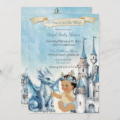 プリンスキャッスル王室のドラゴンクラウンブルー金ゴールドボーイ 招待状 (正面/裏面)