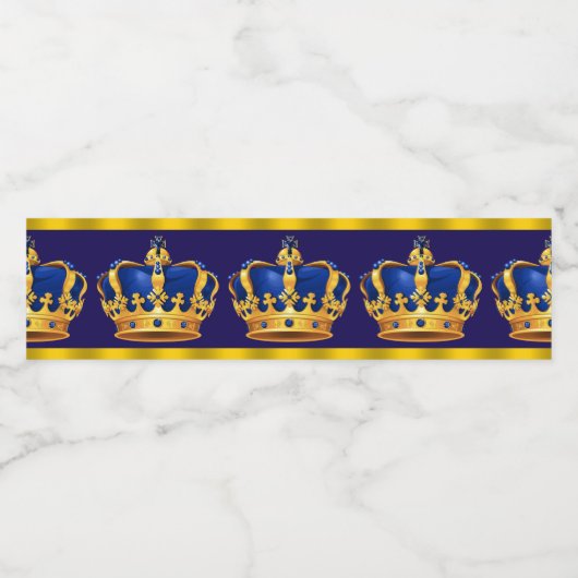 プリンスキングクラウンウォーターボトルラベル ペットボトルラベル (シングルラベル)