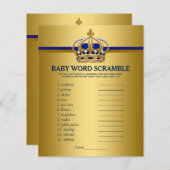 プリンスクラウンベビーシャワーゲーム (正面/裏面)