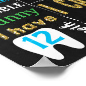 プリンスクラウン王室の誕生日シャルボード標識 ポスター (角)