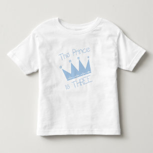 プリンスクラウン誕生日Tシャツとギフト トドラーTシャツ