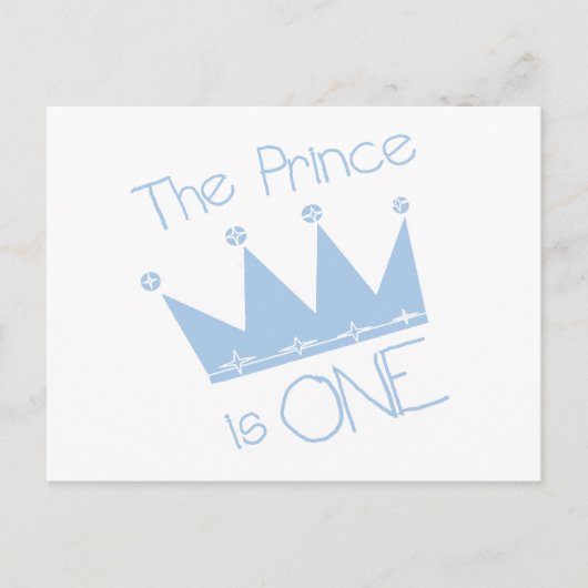 プリンスクラウン1th誕生日Tシャツとギフト ポストカード (正面)