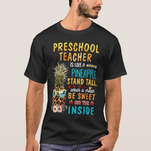 プリンスクールの先生はパイナップルスタンドのようなテイルW Tシャツ (正面)