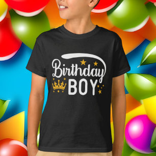 プリンスクール誕生日少年ワードアート Tシャツ