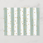 プリンスグリーンリーライオンベビーシャワーアドバイスカード エンクロージャーカード (裏面)