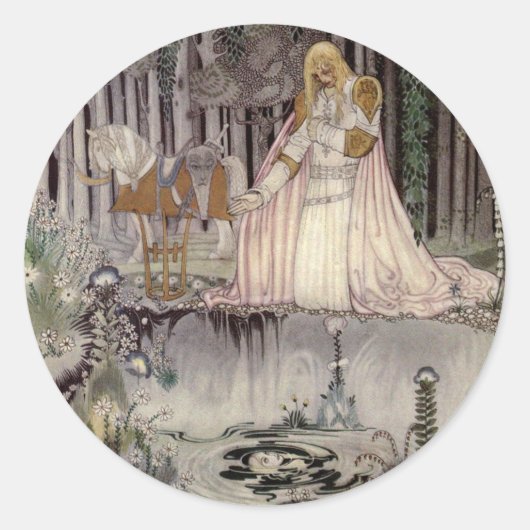 プリンスシャルマン顔インザプール ラウンドシール (正面)