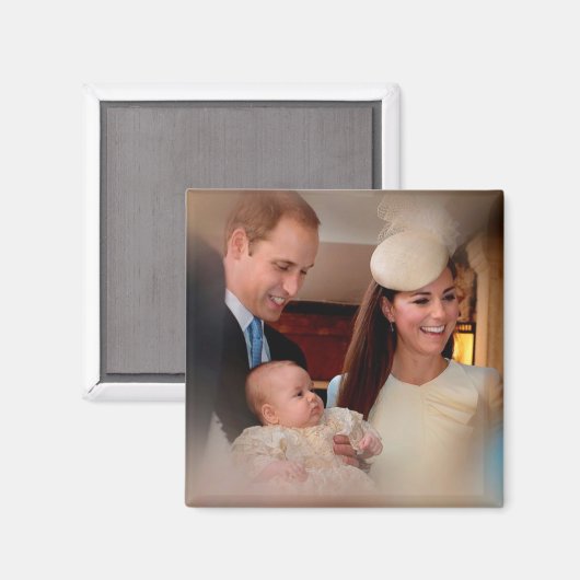 プリンスジョージ王室のファミリー マグネット (正面/裏面)