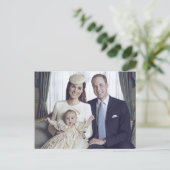 プリンスジョージ《キリスト教》洗礼式や命名式2013年10月スタイル化 ポストカード (スタンド正面)