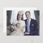 プリンスジョージ《キリスト教》洗礼式や命名式2013年10月スタイル化 ポストカード (正面/裏面)