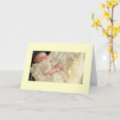 プリンスジョージ《キリスト教》洗礼式や命名式 カード (黄色い花)