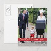 プリンスジョージ – プリンセスシャーロット – ウィリアム・ケイト ポストカード (正面/裏面)