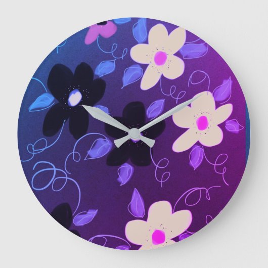 プリンスタイリッシュグ付き時計 ラージ壁時計 (正面)