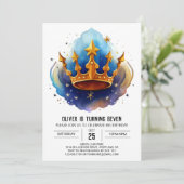 プリンスダイヤモンド編集可能誕生日 招待状 (スタンド正面)