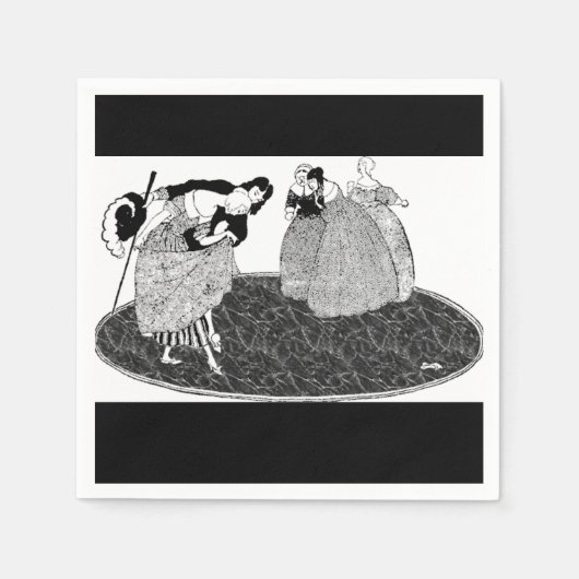 プリンスチャーミング ヴィンテージ シンデレラ ペーパーナプキン スタンダードカクテルナプキン (正面)