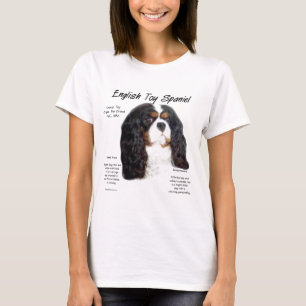 プリンスチャールズ英語おもちゃスパニエル犬の歴史 Tシャツ