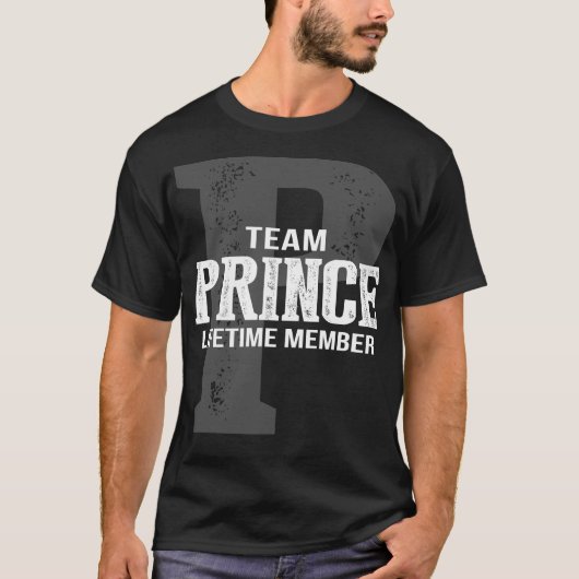 プリンスチーム終身会員 Tシャツ (正面)