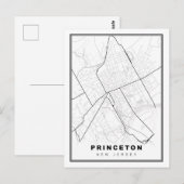 プリンストン地図 ポストカード (正面/裏面)