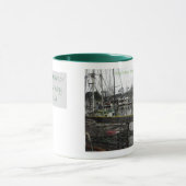 プリンストン港ハーフムーンベイ、カリフォルニア マグカップ (中央)