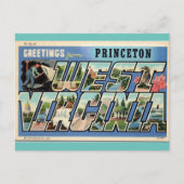 プリンストン西バージニアのヴィンテージ旅行 ポストカード (正面)