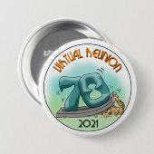 プリンストン'78 43番目の懇親会ロゴ3"ボタン 缶バッジ (正面&裏面)