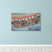 プリンストン，ウェストバージニア – ラージレターシーン キャンバスプリント (インサイチュ (ウッドフロア))