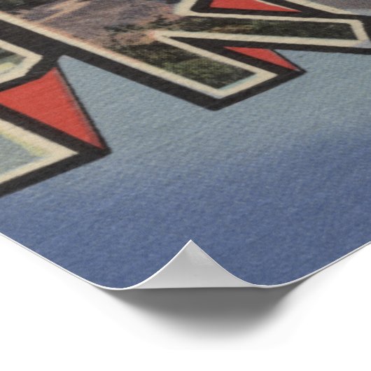 プリンストン,ウェストバージニア – ラージレターシーン ポスター (角)