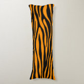 プリンストン・オレンジ・ゼブラ印刷 ボディピロー (正面縦)