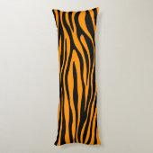 プリンストン・オレンジ・ゼブラ印刷 ボディピロー (裏面 (縦))
